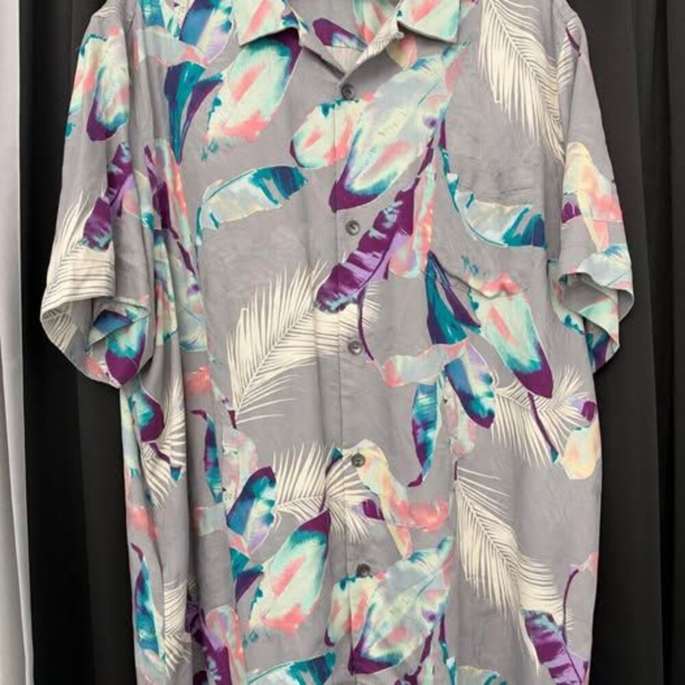Men's Tommy Bahama Tropical Silk Camp Shirt – Size XXL